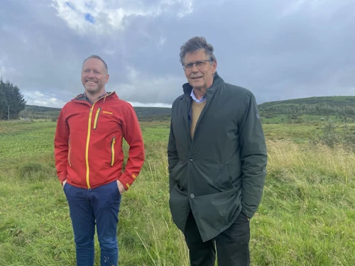 Guðmundur Ingi Guðbrandsson, umhverfis- og auðlindaráðherra, og Gunnar Einarsson, bæjarsstjóri Garðabæjar.
