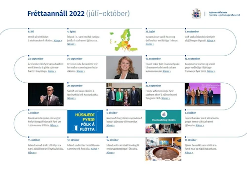 Úr fréttaannál ráðuneytisins fyrir árið 2022.