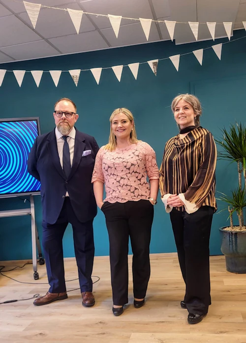 Einar Bárðason, Lilja Dögg Alfreðsdóttir og María Reynisdóttir framkvæmdastjóri Tónlistarmiðstöðvar. 
